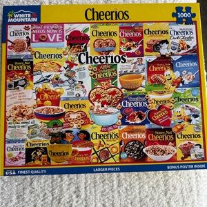 White Mountain Cheerios Puzzle - Red, Yellow, Blue